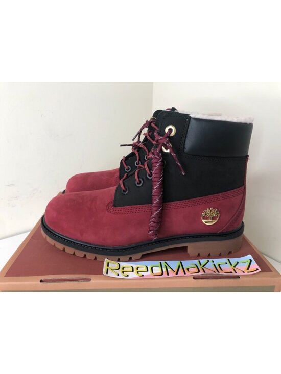 Timberland Other - Timberland Boots Shearling Red GS Grade School Youth Sizes